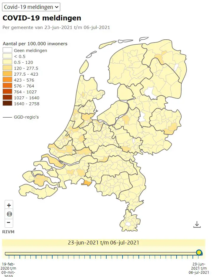 kaart van nederland corona-teller.nl | Coronavirus Nederland Statistieken | het laatste live Nieuws