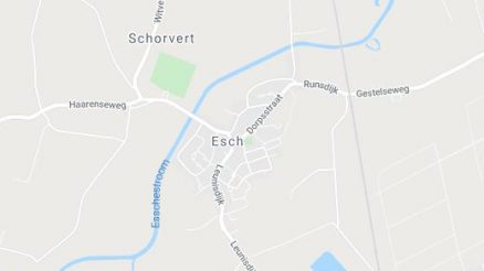 Plattegrond van Esch map