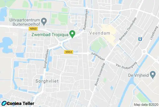 Plattegrond Veendam #1 kaart, map en Live nieuws