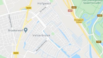 Plattegrond Velserbroek #1 kaart, map en Live nieuws