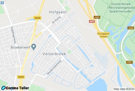 Plattegrond Velserbroek #1 kaart, map en Live nieuws