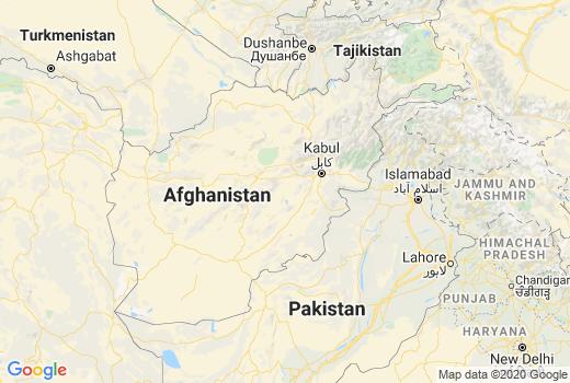 Covid-19 Kaart Afghanistan besmettingen, Corona Doden, Reisadvies Afghanistan en laatste nieuws
