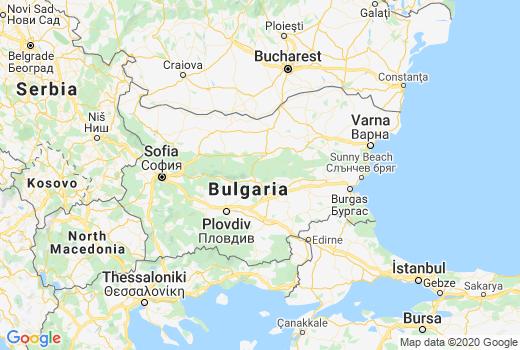 Kaart Bulgarije aantal inwoners besmet, Corona Doden, Reisadvies Bulgarije en lokaal