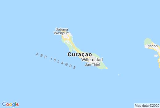 Landkaart Curaçao besmettingen, Corona Overledenen, Reisadvies Curaçao en regio nieuws