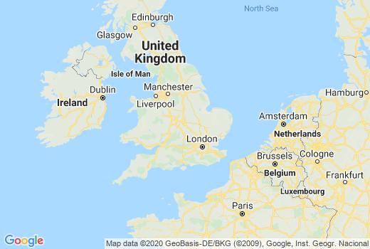 Landkaart Engeland besmettingen, Corona Doden aantallen, Reisadvies Engeland en informatie