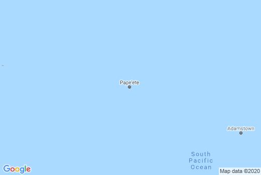 Landkaart Frans-Polynesië besmettingen, Corona virus Doden aantallen, Reisadvies Frans-Polynesië en overzicht