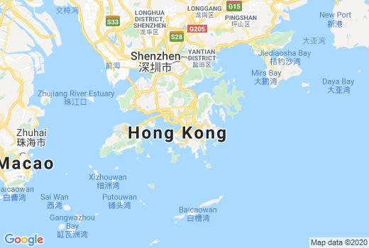 Kaart Hong Kong aantal inwoners besmet, Corona Doden, Reisadvies Hong Kong en overzicht