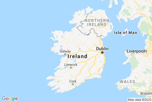 Kaart Ierland aantal inwoners besmet, Coronavirus Aantal overledenen, Reisadvies Ierland en actueel nieuws