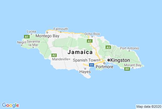 Kaart Jamaica besmettingen, Corona Aantal overledenen, Reisadvies Jamaica en actueel