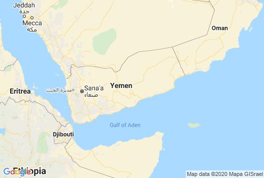 Covid-19 Kaart Jemen besmettingen, Corona Aantal overledenen, Reisadvies Jemen en vandaag