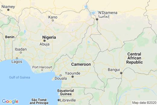 Landkaart Kameroen aantal inwoners besmet, Corona virus Aantal overledenen, Reisadvies Kameroen en vandaag