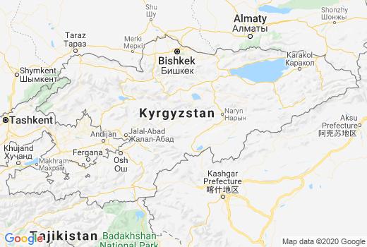 Landkaart Kirgistan besmettingen, Coronavirus Aantal overledenen, Reisadvies Kirgistan en Nieuws