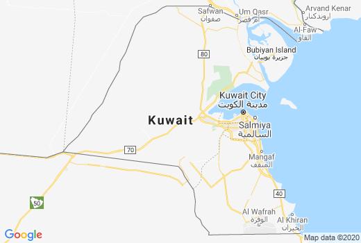 Landkaart Koeweit aantal inwoners besmet, Coronavirus Doden aantallen, Reisadvies Koeweit en overzicht