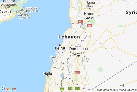 Kaart Libanon aantal inwoners besmet, Coronavirus Aantal overledenen, Reisadvies Libanon en Regionaal nieuws