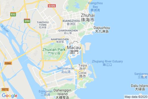 Kaart Macau besmettingen, Corona virus Overledenen, Reisadvies Macau en actueel nieuws