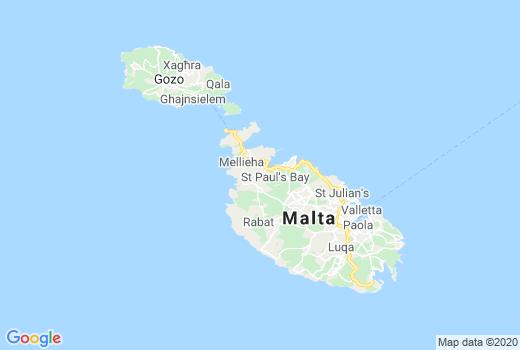 Kaart Malta aantal inwoners besmet, Corona Doden, Reisadvies Malta en Lokaal nieuws