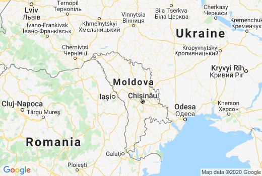 Kaart Moldavië aantal inwoners besmet, Corona virus Aantal overledenen, Reisadvies Moldavië en live update