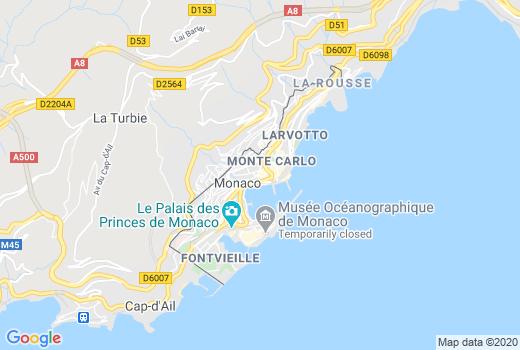 Landkaart Monaco aantal inwoners besmet, Corona virus Overledenen, Reisadvies Monaco en live update