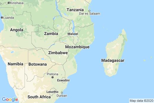 Covid-19 Kaart Mozambique besmettingen, Coronavirus Overledenen, Reisadvies Mozambique en lokaal