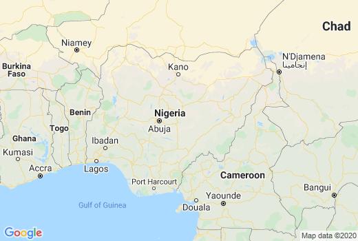 Landkaart Nigeria aantal besmettingen, Corona virus Aantal overledenen, Reisadvies Nigeria en live update