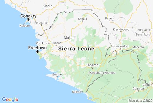 KAART Sierra Leone Coronavirus: Aantal besmettingen, doden en vakantie Nieuws