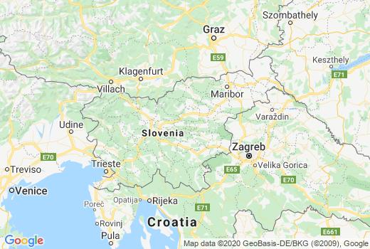 Covid-19 Kaart Slovenië besmettingen, Coronavirus Aantal overledenen, Reisadvies Slovenië en live update