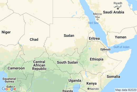 Kaart Sudan aantal besmettingen, Coronavirus Aantal overledenen, Reisadvies Sudan en overzicht