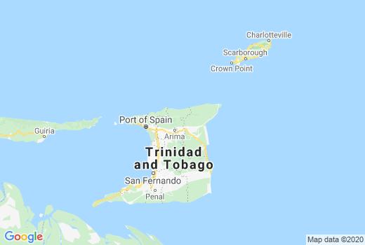 Landkaart Trinidad en Tobago besmettingen, Corona virus Doden aantallen, Reisadvies Trinidad en Tobago en actueel