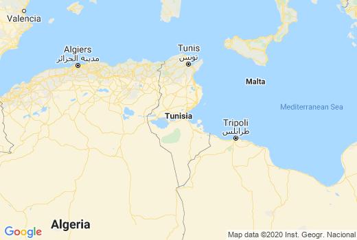 Landkaart Tunesië besmettingen, Coronavirus Doden, Reisadvies Tunesië en Lokaal nieuws
