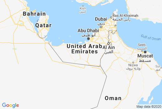 Landkaart Verenigde Arabische Emiraten besmettingen, Coronavirus Doden, Reisadvies Verenigde Arabische Emiraten en lokaal