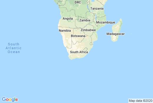Landkaart Zuid Afrika aantal inwoners besmet, Corona Doden aantallen, Reisadvies Zuid Afrika en vandaag