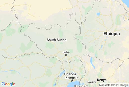Kaart Zuid Soedan besmettingen, Corona virus Doden aantallen, Reisadvies Zuid Soedan en live update
