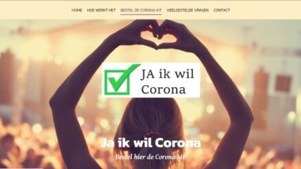 JA ik wil corona – Bizarre website