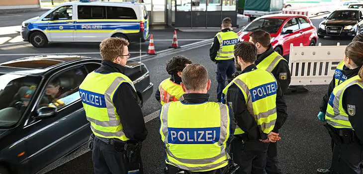 Duitsland politie op grens