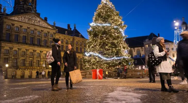 Kerstboom kopen en op laten halen in Amsterdam December 2021