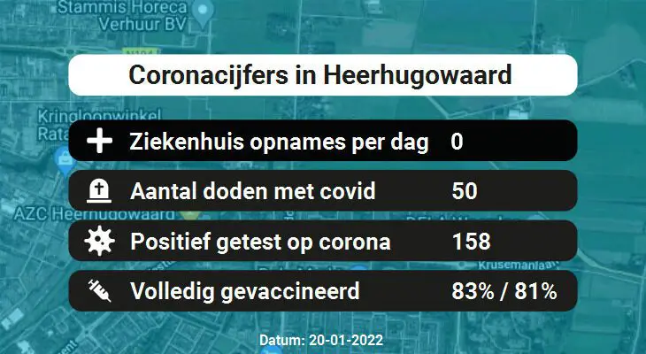Coronavirus in Heerhugowaard Kaart, Aantal besmettingen en het lokale Nieuws