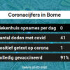 Coronavirus in Borne Kaart, Aantal besmettingen en het lokale Nieuws