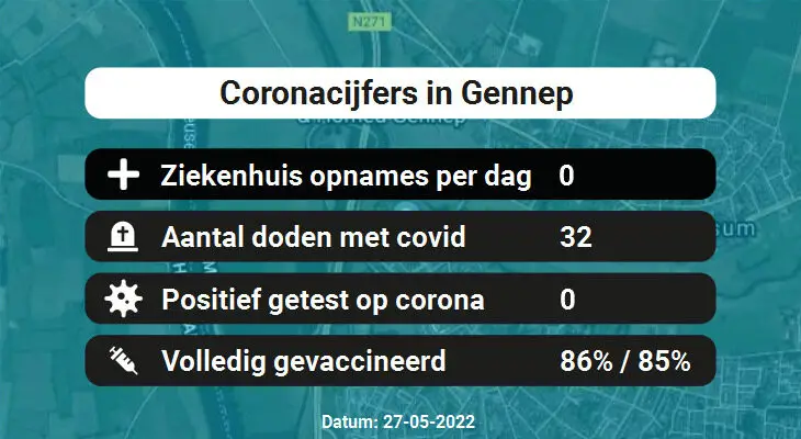 Coronavirus in Gennep Kaart, Aantal besmettingen en het lokale Nieuws