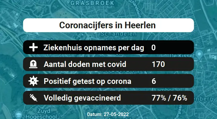 Coronavirus in Heerlen Kaart, Aantal besmettingen en het lokale Nieuws