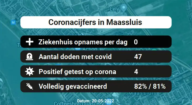 Coronavirus in Maassluis Kaart, Aantal besmettingen en het lokale Nieuws