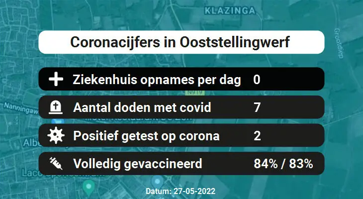 Coronavirus in Ooststellingwerf Kaart, Aantal besmettingen en het lokale Nieuws