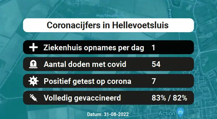 Coronavirus in Hellevoetsluis Kaart, Aantal besmettingen en het lokale Nieuws