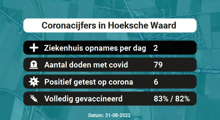 Coronavirus in Hoeksche Waard Kaart, Aantal besmettingen en het lokale Nieuws