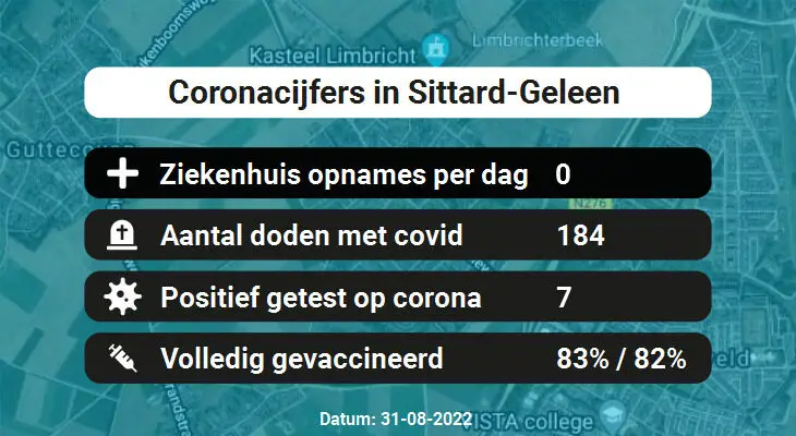 Coronavirus in Sittard-Geleen Kaart, Aantal besmettingen en het lokale Nieuws