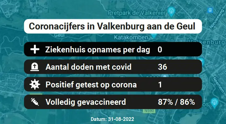 Coronavirus in Valkenburg aan de Geul Kaart, Aantal besmettingen en het lokale Nieuws